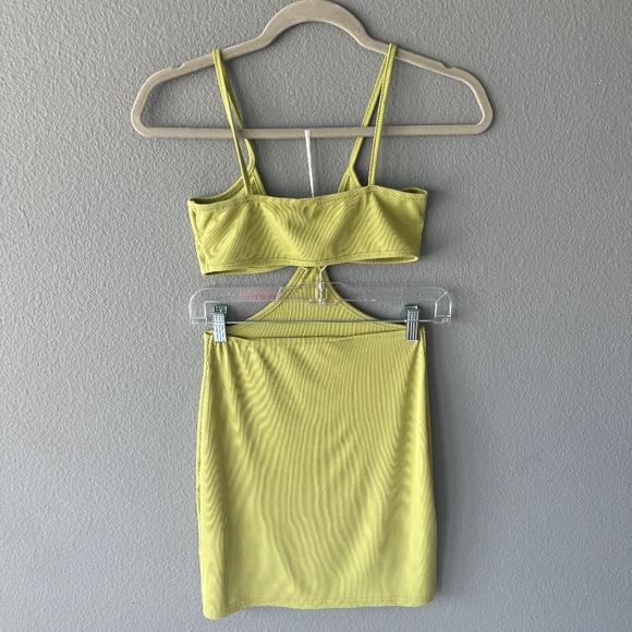 Knot Front Cutout Ribbed Mini Dress - Picture 9 of 12